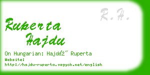 ruperta hajdu business card